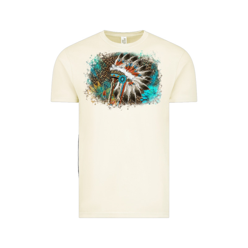 Indian Headress Sunflower Leopard Vintage Tee by AdoDesignShop | Teevron