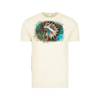 Vintage Arctic indian headress sunflower leopard Vintage Tee - AdoDesignShop