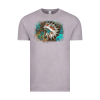 Vintage Zinc indian headress sunflower leopard Vintage Tee - AdoDesignShop