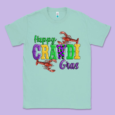 Happy Mardi Gras With Lobster Classic Tee Designed By Adodesignshop