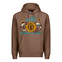 Chestnut with god all things are possible matthew 19 26 Premium Hoodie - JahusDesignShop