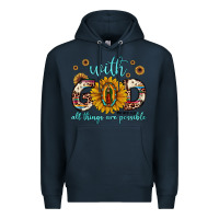 Navy with god all things are possible matthew 19 26 Premium Hoodie - JahusDesignShop
