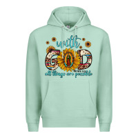 Seafoam with god all things are possible matthew 19 26 Premium Hoodie - JahusDesignShop