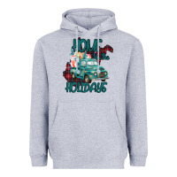 Heather Grey Christmas Home For The Holidays Heavyweight Hoodie - Bettercallsaul