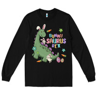 Black bunny saurus rex Long Sleeve Tee - MaliasSmallBusiness