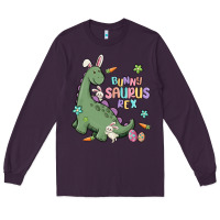 Plum bunny saurus rex Long Sleeve Tee - MaliasSmallBusiness