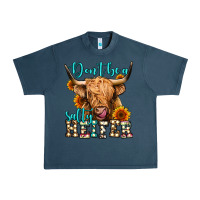 Midnight Navy don't be a salty heifer long haired cow Urban Heavy Tee - Jasminsmagicworld
