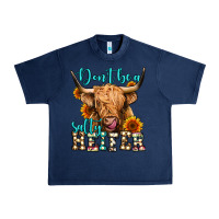 Navy don't be a salty heifer long haired cow Urban Heavy Tee - Jasminsmagicworld