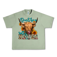 Oil Green don't be a salty heifer long haired cow Urban Heavy Tee - Jasminsmagicworld