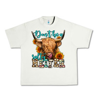 Pistachio don't be a salty heifer long haired cow Urban Heavy Tee - Jasminsmagicworld