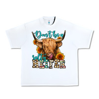 White don't be a salty heifer long haired cow Urban Heavy Tee - Jasminsmagicworld