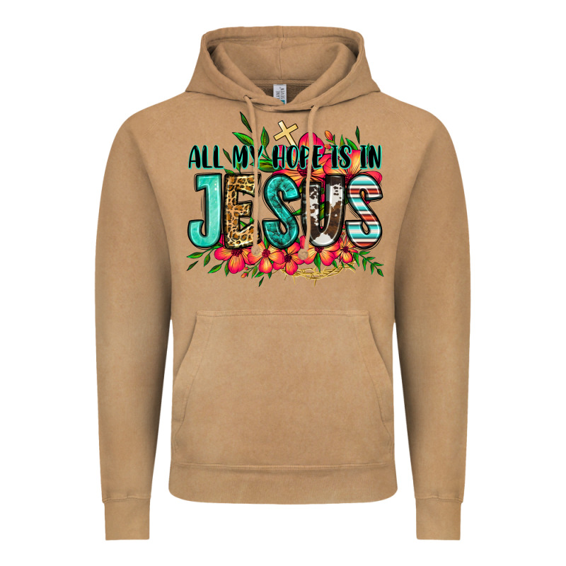 All My Hope Is In Jesus Vintage Hoodie by Jasminsmagicworld | Teevron