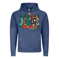 Vintage Denim all my hope is in jesus Vintage Hoodie - Jasminsmagicworld