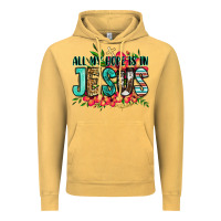 Vintage Mustard all my hope is in jesus Vintage Hoodie - Jasminsmagicworld