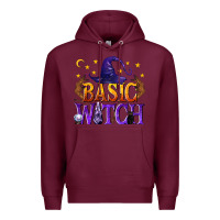Burgundy Basic Witch Premium Hoodie - texasbilliewilder
