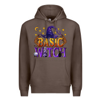 Coffee Basic Witch Premium Hoodie - texasbilliewilder