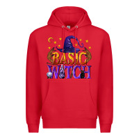 Red Basic Witch Premium Hoodie - texasbilliewilder