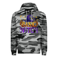 Slate Camo Basic Witch Premium Hoodie - texasbilliewilder