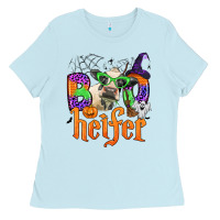 Baby Blue boo heifer Ladies Tee - Zillion Design Studio