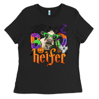 Black boo heifer Ladies Tee - Zillion Design Studio