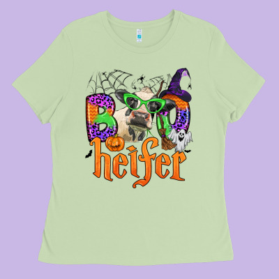 Boo Heifer Ladies Tee Designed By Zillion Design Studio