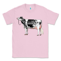 Bubblegum Pink Holstein Dairy Cow Classic Tee - LillyAllenDesigns