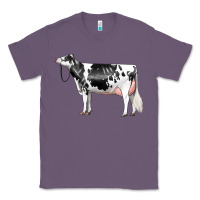 Lavender Holstein Dairy Cow Classic Tee - LillyAllenDesigns