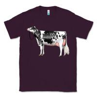 Plum Holstein Dairy Cow Classic Tee - LillyAllenDesigns