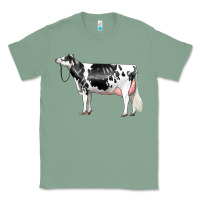 Sage Holstein Dairy Cow Classic Tee - LillyAllenDesigns