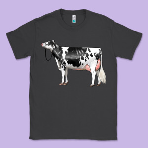 Holstein Dairy Cow Classic Tee Designed By Lillyallendesigns