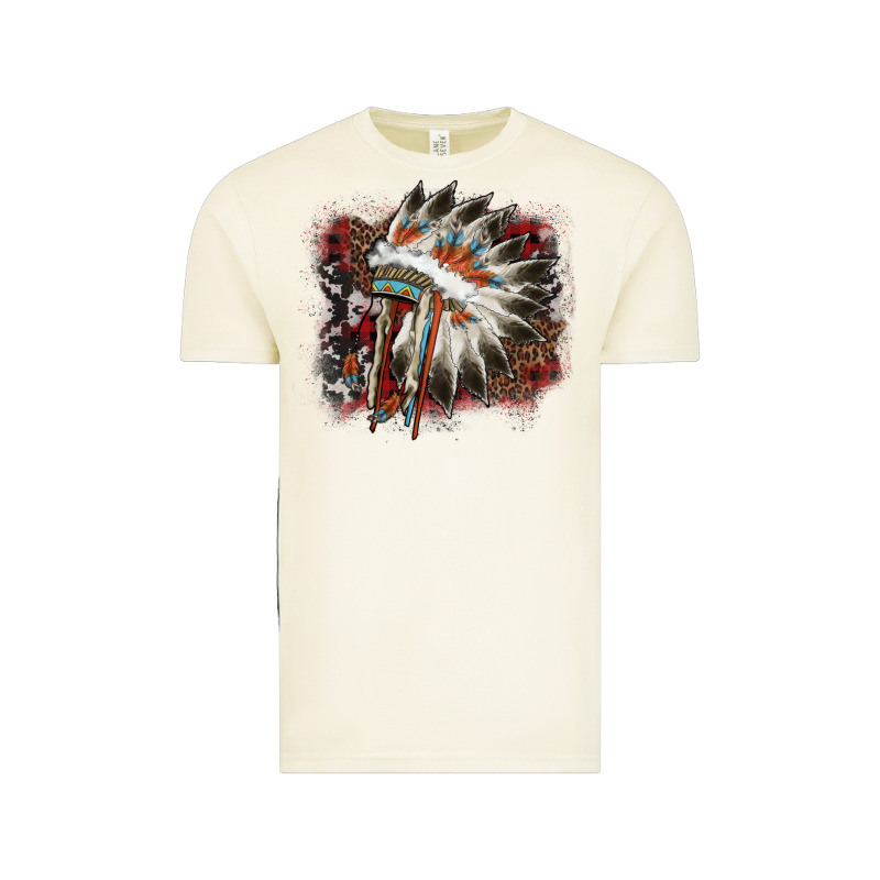İndian Headress Cowhide Vintage Tee by AdoDesignShop | Teevron