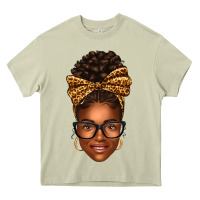 Mossy afro woman messy bun Heavy Core Tee - texasbilliewilder