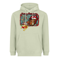 Matcha Merry Christmas Lips Santa Heavyweight Hoodie - Bettercallsaul