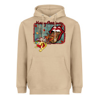 Mushroom Merry Christmas Lips Santa Heavyweight Hoodie - Bettercallsaul