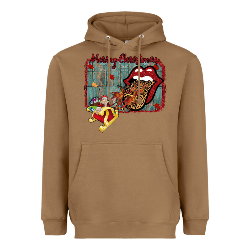 Merry Christmas Lips Santa Heavyweight Hoodie by Bettercallsaul | Teevron