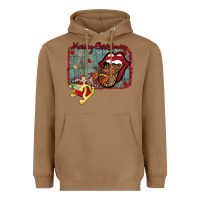 Toasted Coconut Merry Christmas Lips Santa Heavyweight Hoodie - Bettercallsaul