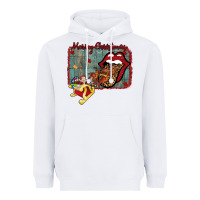 White Merry Christmas Lips Santa Heavyweight Hoodie - Bettercallsaul