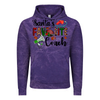 Cloud Purple santa's favorite coach Vintage Hoodie - AdoDesignShop