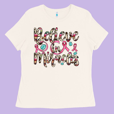 Believe In Miracles Ladies Tee Designed By Jahusdesignshop