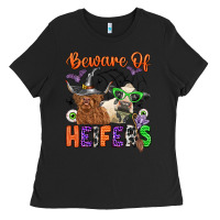 Black beware of heifers Ladies Tee - Zillion Design Studio