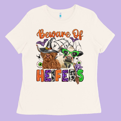 Beware Of Heifers Ladies Tee Designed By Zillion Design Studio