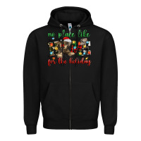Black no place like for the holiday Zipper Hoodie - MaliasSmallBusiness