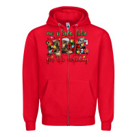 Red no place like for the holiday Zipper Hoodie - MaliasSmallBusiness
