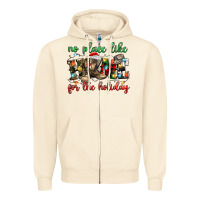 Sandshell no place like for the holiday Zipper Hoodie - MaliasSmallBusiness