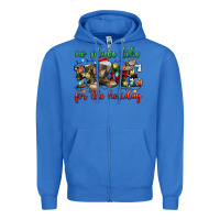 True Royal no place like for the holiday Zipper Hoodie - MaliasSmallBusiness