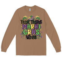 Toasted Coconut thick thighs mardi gras vibes Long Sleeve Tee - MaliasSmallBusiness