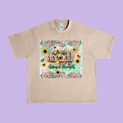 God Is My Refugee And Strength Urban Heavy Tee Designed By Nancycooperartshop