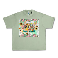 Oil Green god is my refugee and strength Urban Heavy Tee - NancyCooperArtShop