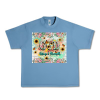 Pebble Blue god is my refugee and strength Urban Heavy Tee - NancyCooperArtShop