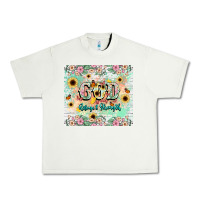 Pistachio god is my refugee and strength Urban Heavy Tee - NancyCooperArtShop